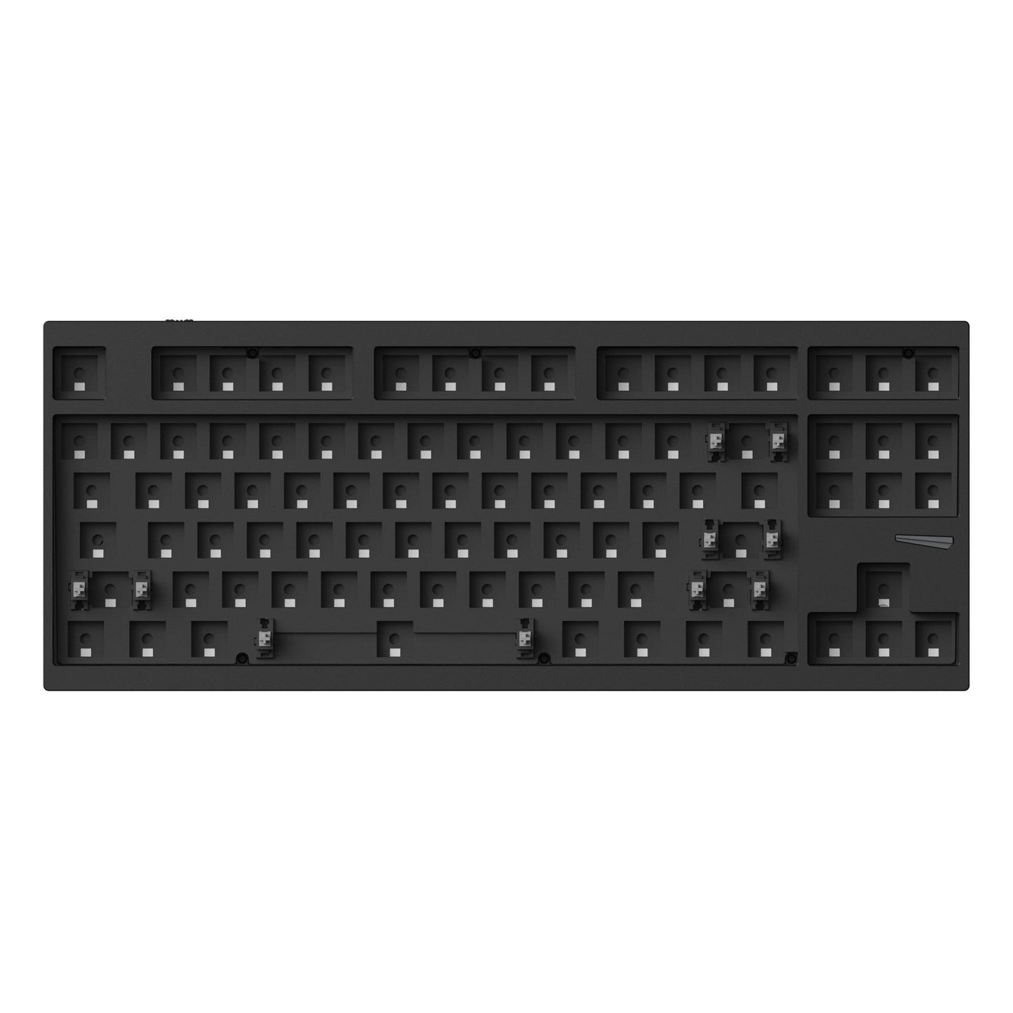 Lemokey L4 QMK Wireless Custom Mechanical Keyboard Full Aluminum Frame Barebone Carbon Black Version 80 Percent Layout For Windows Mac Linux