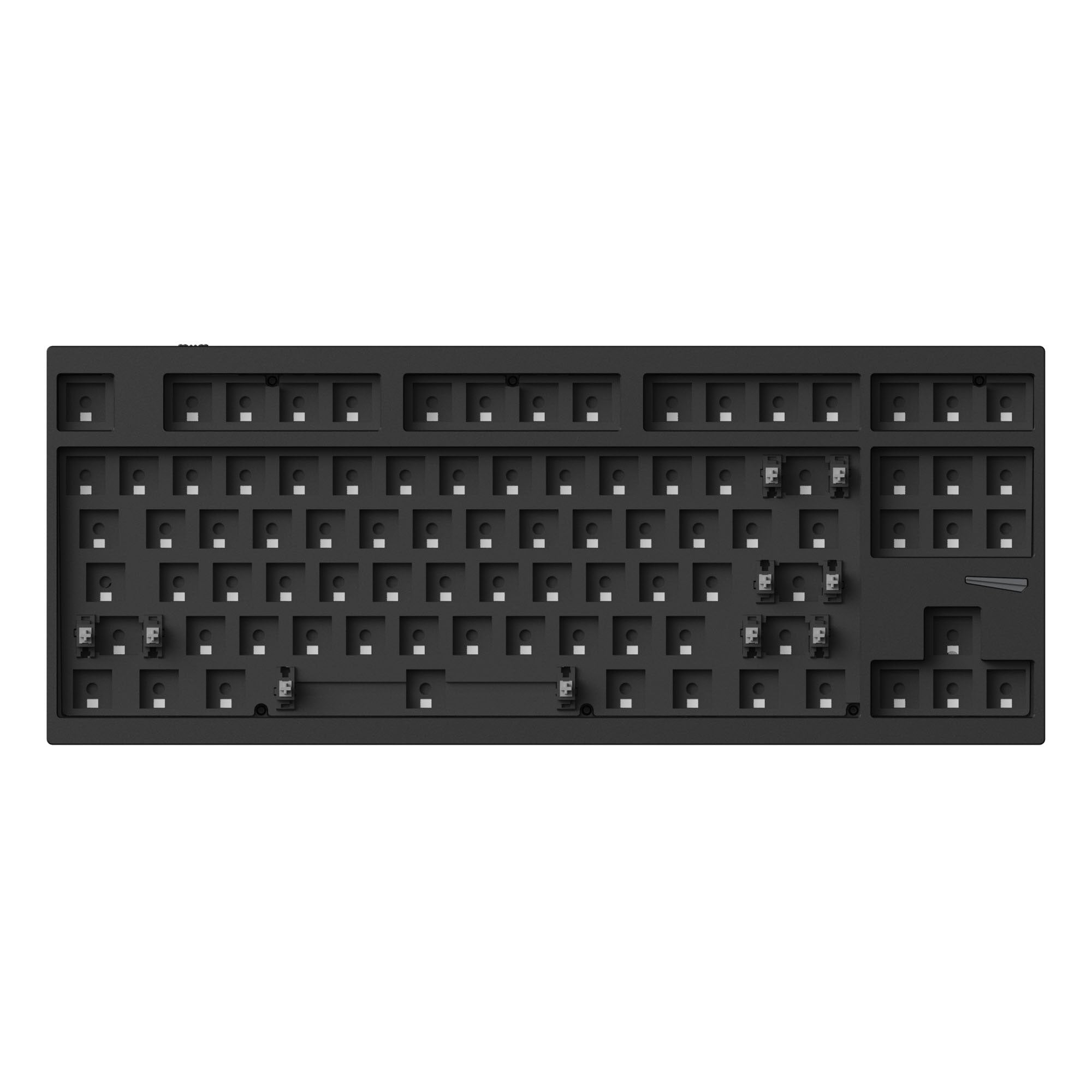 Lemokey L4 QMK Wireless Custom Mechanical Keyboard Full Aluminum Frame Barebone Carbon Black Version 80 Percent Layout For Windows Mac Linux