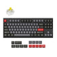 Lemokey L4 QMK Wireless Custom Mechanical Keyboard Full Aluminum Frame Carbon Black Version 80 Percent Layout For Windows Mac Linux Keychron Super Banana Switch