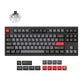 Lemokey L4 QMK Wireless Custom Mechanical Keyboard Full Aluminum Frame Carbon Black Version 80 Percent Layout For Windows Mac Linux Keychron Super Brown Switch