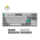 Lemokey L4 QMK Wireless Custom Mechanical Keyboard Full Aluminum Frame Space Silver Version 80 Percent Layout For Windows Mac Linux Keychron Super Banana Switch