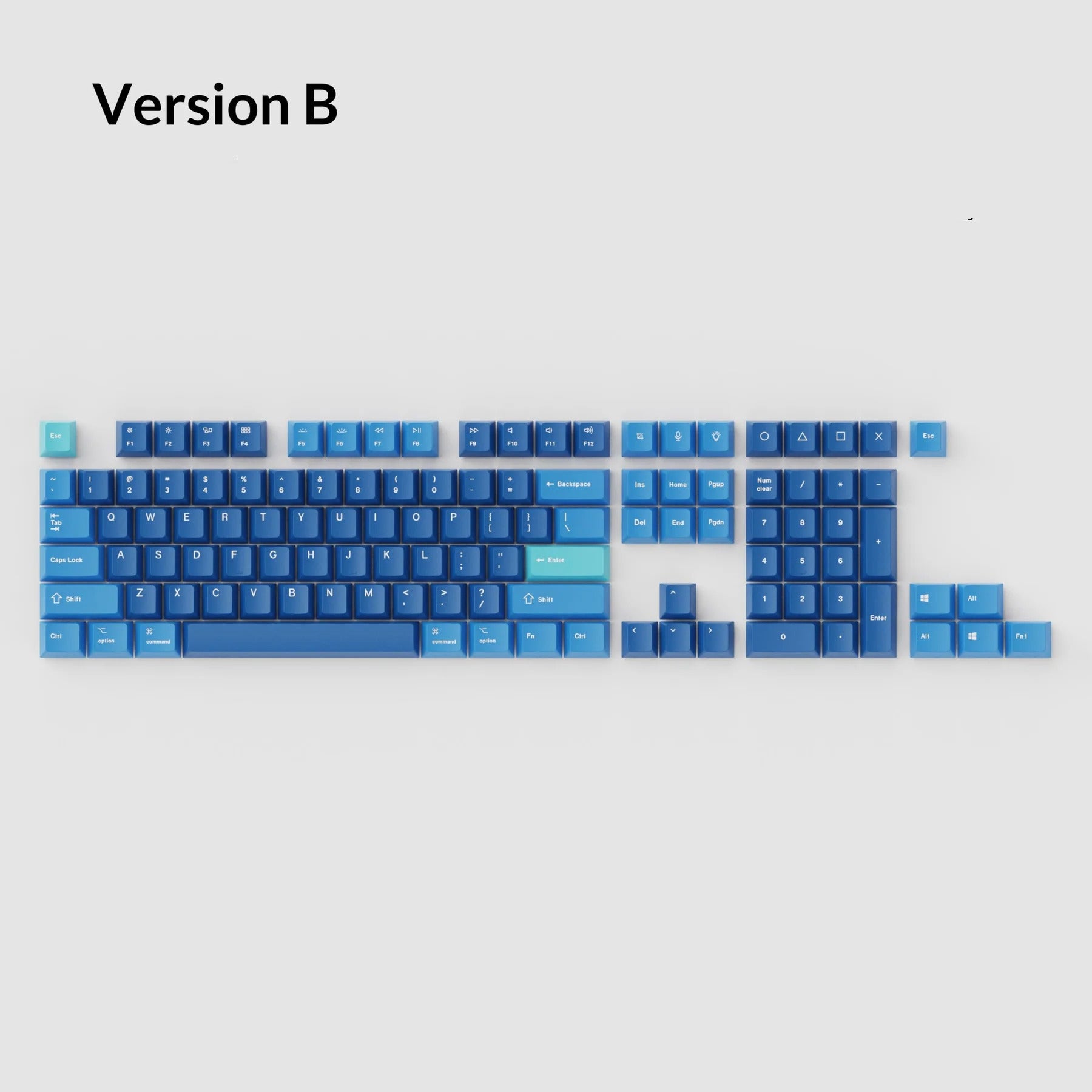 OEM Dye-Sub PBT Keycap Set - Ocean