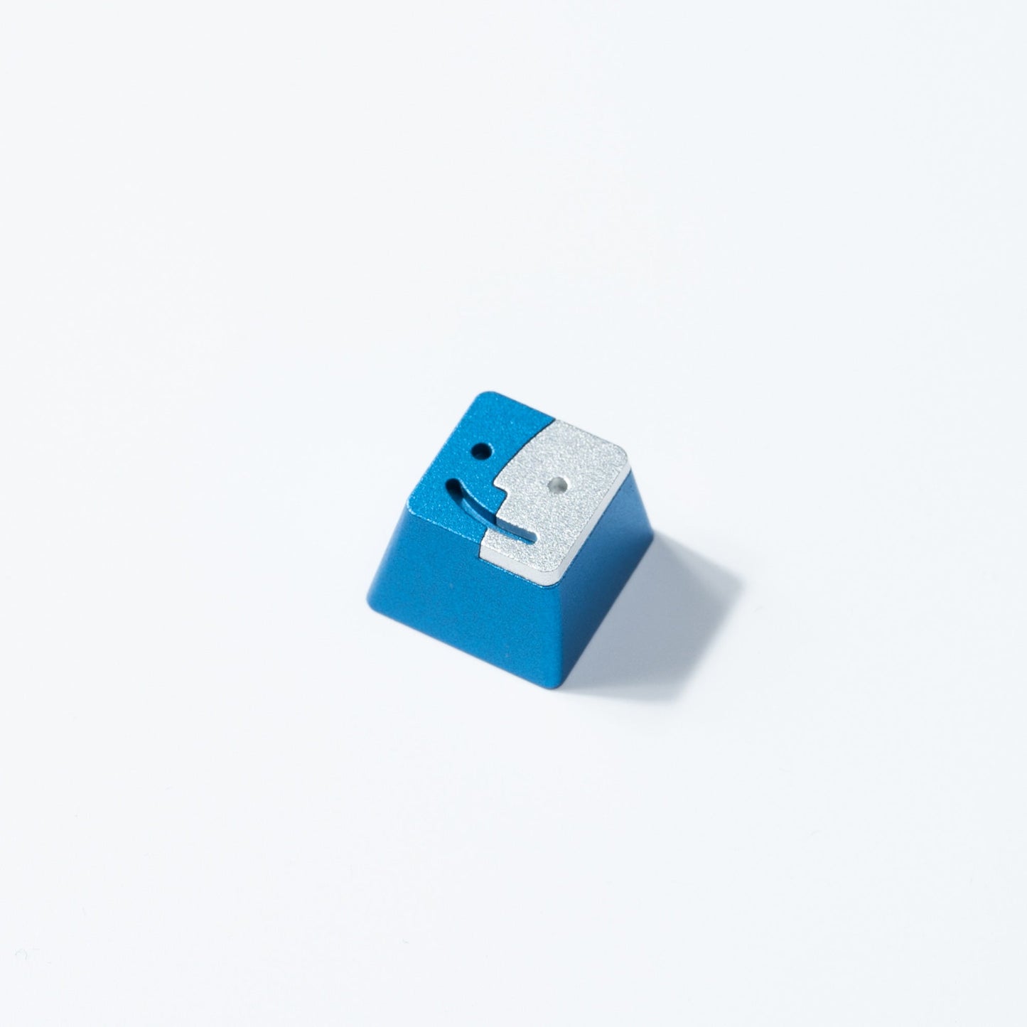 Smile Aluminum Alloy Artisan Keycap Blue