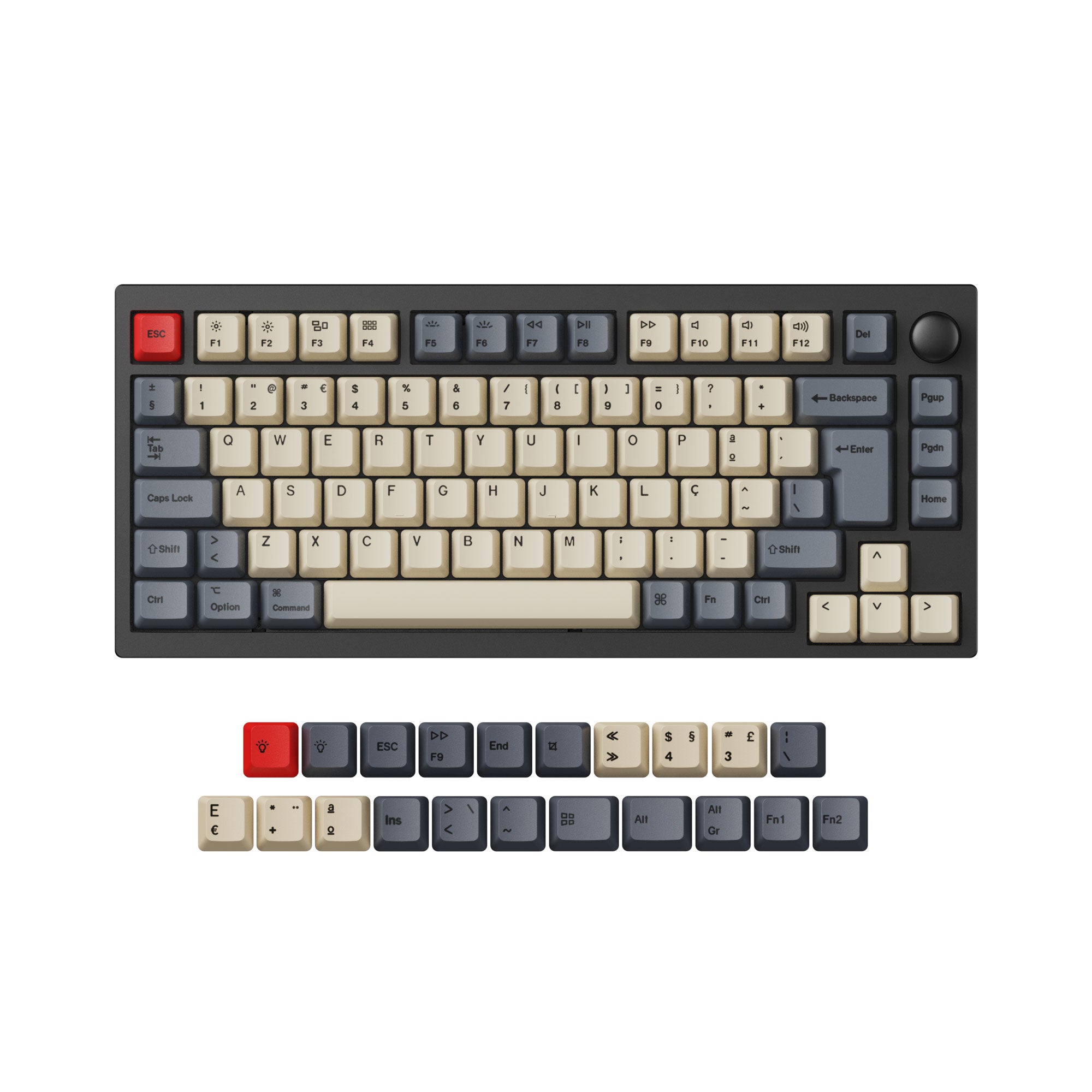 Keychron ISO L1 P1 OEM PBT Keycap Set For Portuguese